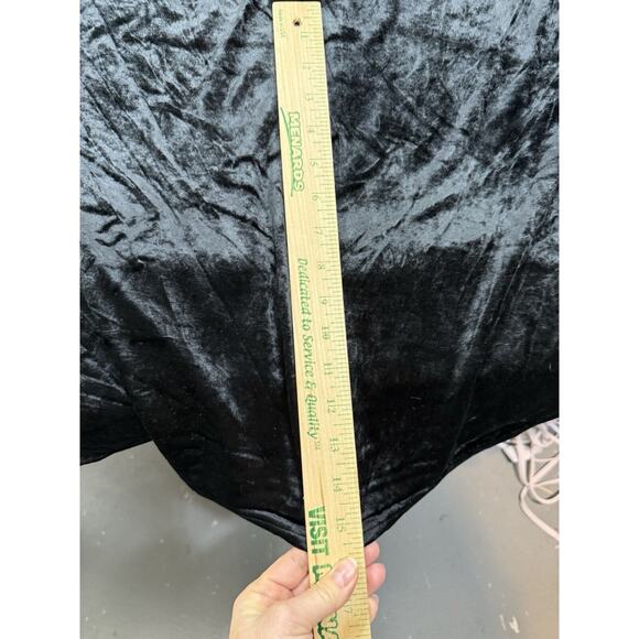 EILEEN FISHER Black Velvet Long Sleeve Maxi Dress Size Small Holiday - Picture 8 of 14